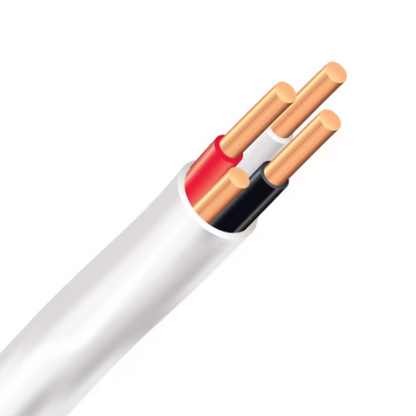 14/3 NMD-90 Copper Electrical Wire - White - Cut By Meter